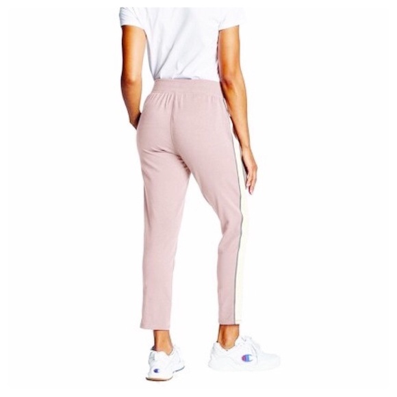CHAMPION Heritage Dream Pink Logo Track Pants NWT M - Picture 4 of 11